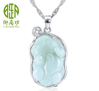 廠家直銷天然A翡翠貔貅玉墜 品質保障，招財轉運之選